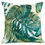Eurofirany DAVOS Dekoratív párnahuzat, 40x40, fehér / zöld (385791)