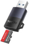 YESIDO - Kártyaolvasó (GS36) - USB, Gyors, Alumínium ötvözet, 1TB támogatás, Csatlakoztat és használ, TF kártya - Fekete