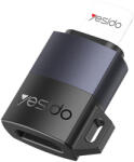 Yesido - OTG Adapter (GS27) - Type-C Lightninghez, 480Mpb/s, Alumínium ötvözet, 27W - Szürke