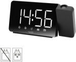 Somogyi Elektronic LTCRP03 rádiós LED ébresztőóra projektorral, változtatható fényerő, körbe forgatható vetítési pozíció, két ébresztési idő, FM rádió, bip-bip vagy rádiós ébresztés (LTCRP03) - tipparuhaz