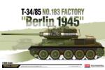 Academy Models 1/35 T-34/85 No. 183 Factory Berlin 1945 tank modell (AC13295)