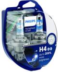 Philips Set 2 Becuri auto PHILIPS Racing Vision GT200 H4 12V 60/55W P43T-39 (PH-H4RV)