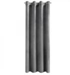 Eurofirany MELANIA dekoratív függöny fém gyűrűkkel, 140 x 250 cm, szürke (373419)