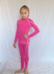 Ozone gyerek sí aláöltöző, pink-fehér, 116-164 cm 140 cm