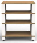 Blokhifi Blok Stax 2G 4 polcos hifi állvány - natúr fa + fehér