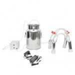  Aparat de muls portabil cu 1 post pentru vaci bidon inox 18l
