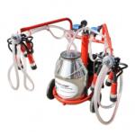  Aparat de muls vaci 2 posturi bidon 30L inox cu vid in cadru(vacuum) Breckner Germany