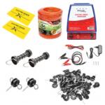  Kit complet gard electric 12/220V, 4.8 Joule lungime fir 1000m, 100 izolatori si placute avertizare Breckner Germany - sculeunelteaccesorii - 554,29 RON