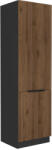 Tempo Magas Szekrény, Okapi Dió/Fekete, Menzo 60 DK-210 2F