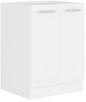 Tempo Alsószekrény, Fehér, Split 60 D 2F BB