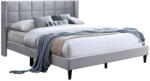 TEMPO KONDELA Ágy, 160x200, Szürke Velvet Szövet, Belato