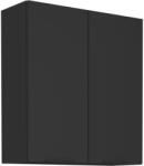 Tempo Felső Szekrény, Fekete, Siber 80 G-90 2F - fizz