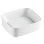 Inter Ceramic Мивка за баня MAURIO 902W, Inter Ceramic, монтаж върху плот, порцелан, бял, 38х14.5х43см (902W S)