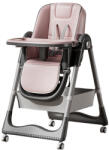 Flippy Etetőszék gyerekeknek és csecsemőknek, Flippy, 2 tálca és levehető huzat, multifunkcionális, stabil, biztonsági öv, állítható magasság, puha állítható háttámla, tárolókosár