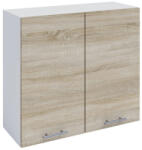 Tempo Felsőszekrény, Tölgy Sonoma/Fehér, Fabiana W - 80