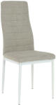 TEMPO KONDELA Étkezőszék, Bézs Szövet/Fehér Fém, Coleta Nova