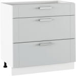 Tempo Alsó Szekrény, Világosszürke/Fehér, Julia Typ 61