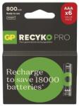 GP Batteries ReCyko Pro NiMH Akkumulátor HR03 (AAA) 6db B2618V (B2618V)