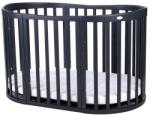  BabyComfort - Oválna Detská Postieľka 7v1 - Bukové Drevo
