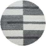 Ay Gala 2505 120x120 cm Világosszürke Shaggy Kör Szőnyeg