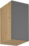 Tempo Felső Szekrény, Artisan Tölgy/Szürke Matt, Univerzális, Langen G40G