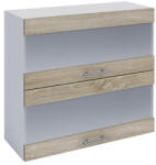 Tempo Felsőszekrény, Tölgy Sonoma/Fehér, Fabiana W80K2S