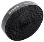 Baseus Rainbow Circle Velcro bandă de gestionare a cablurilor 3m negru (ACMGT-F01) (ACMGT-F01)