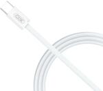 XO NB-Q260A USB-C-USB-C adatkábel (Fehér) - 1 m, 60W, fonott kivitel