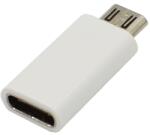 Gigapack Adapter Type-C - microUSB, adatátvitel és töltés, FEHÉR GP-70374 (GP-70374)