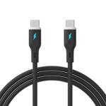 Akyga AK-USB-67 Cablu USB-C la USB-C 60W 1m Negru (AK-USB-67)