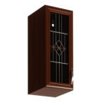 Tempo Felsőszekrény G30S Üveggel, Balos, Dió Milano, Sicilia