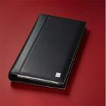 Sigel " Torino" 160 db-os gyűrűs fekete bőr névjegytartó (VZ204)