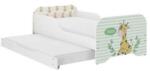  MIKI gyermekágy matraccal 160x80cm és ágyneműtartóval belül 140x70cm-es matraccal - zsiráf