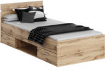 TEMPO KONDELA Ágykeret, 90x200, Wotan Tölgy, Michigan New - fizz