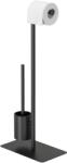 Sealskin Brix stojak na papier toaletowy ze szczotką WC czarny 800790 (800790)