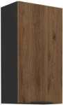 Tempo Felső Szekrény, Okapi Dió/Fekete, Menzo 50 G-90 1F