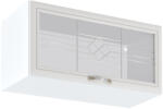 Tempo Felsőszekrény G80Ks Üveggel, Fehér/Sosna Andersen, Sicilia