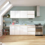 Tempo Tűzhely Beépítő Alsószekrény, Fehér Magas Fényű HG, Line