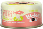 Lucky Lou 12x 70g Lucky Lou Extra Food tonhal & garnélarák aszpikban nedves macskaeledel