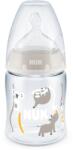 Nuk Шише със силиконов биберон Nuk - First Choice, TC, 150 ml, Бежово (10743875-Бежов)