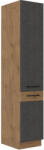 Tempo Magas Szekrény, Szürke Matt/Tölgy Lancelot, Vega 40 DK-210 2F
