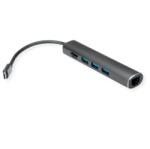 VALUE Dokkoló Type-C - 4K HDMI, 3x USB 3.2 Gen 2, Gigabit ethernet (12.99.1043-5) - patronbolt