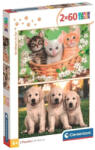 Clementoni 24820 Super Color puzzle - Négylábú testvérek (2x60 db) (24820)