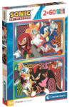 Clementoni 24821 Super Color puzzle - Sonic (2x60 db) (24821)