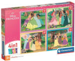 Clementoni 21746 Super Color 4 az 1-ben puzzle - Disney Hercegnők (21746)