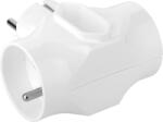 Elgotech Elosztódoboz x 3 aljzat, (2 kerek + 1 lapos) R-201 (URZ3294)