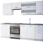 Tempo Konyhabútor 2, 4 m, Fehér, Fabiana