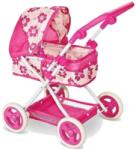 ReToys Összecsukható babakocsi mózeskosárral - rózsaszín Ajánlott 3-6 éves korig lányoknak (03109)