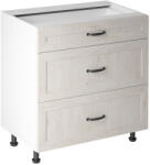 Tempo Fiókos Alsószekrény, Fehér/Északi Sosna, Royal D80S3