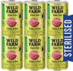  Wild Farm WILD FARM Premium Grain Free Turkey and Veal 6x400g - gabonamentes eledel sterilizált macskáknak